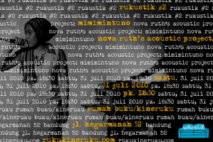 Proyek musik teranyar Nova Ruth akan ditampilkan pertama kali di Rukustik #2 [read more]